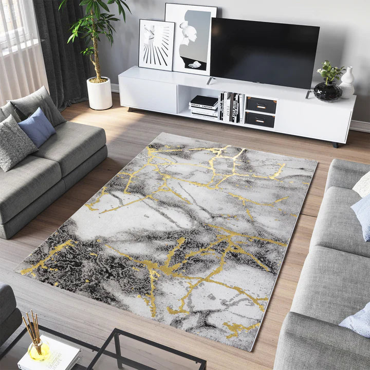 Marmara carpet, dense texture, refined finish, Grey Gold